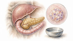 Painted illustration of diabetes mellitus in a cat