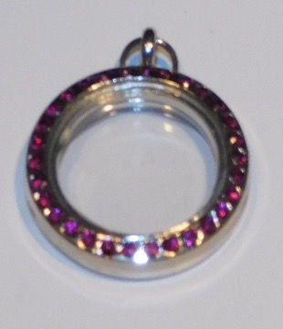 Thumbnail: Small Rhinestone Circular Lockets
