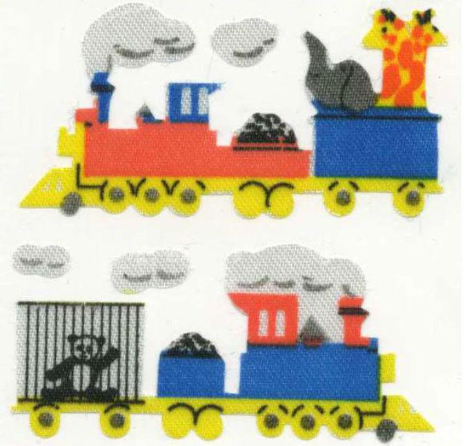 Sticker seidig: Tier Zug