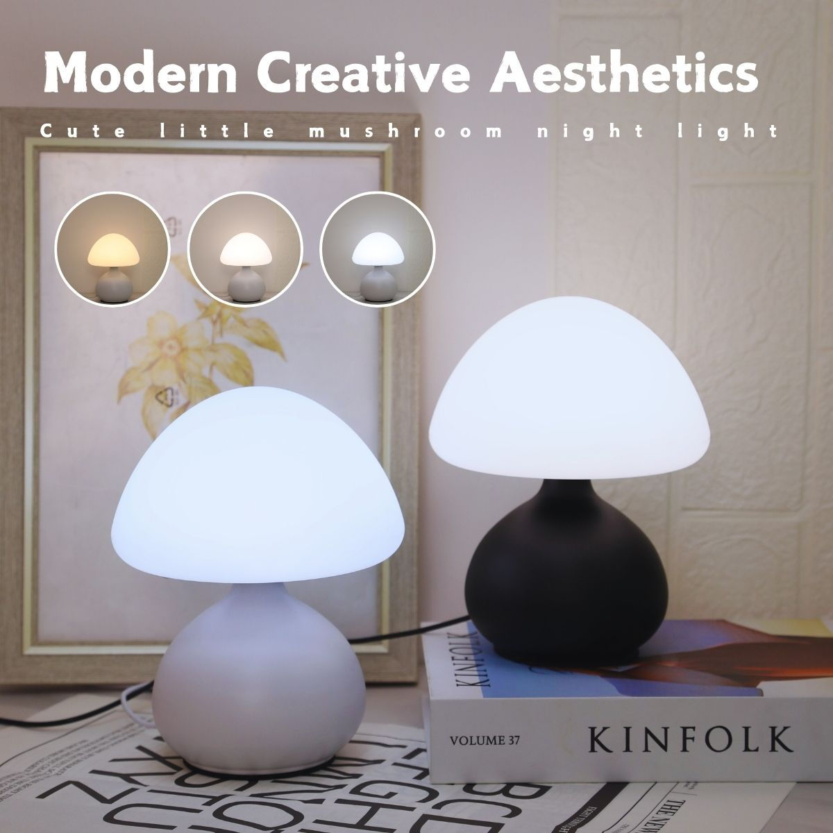 💡 LumiMush Modern Mushroom LED Table Lamp