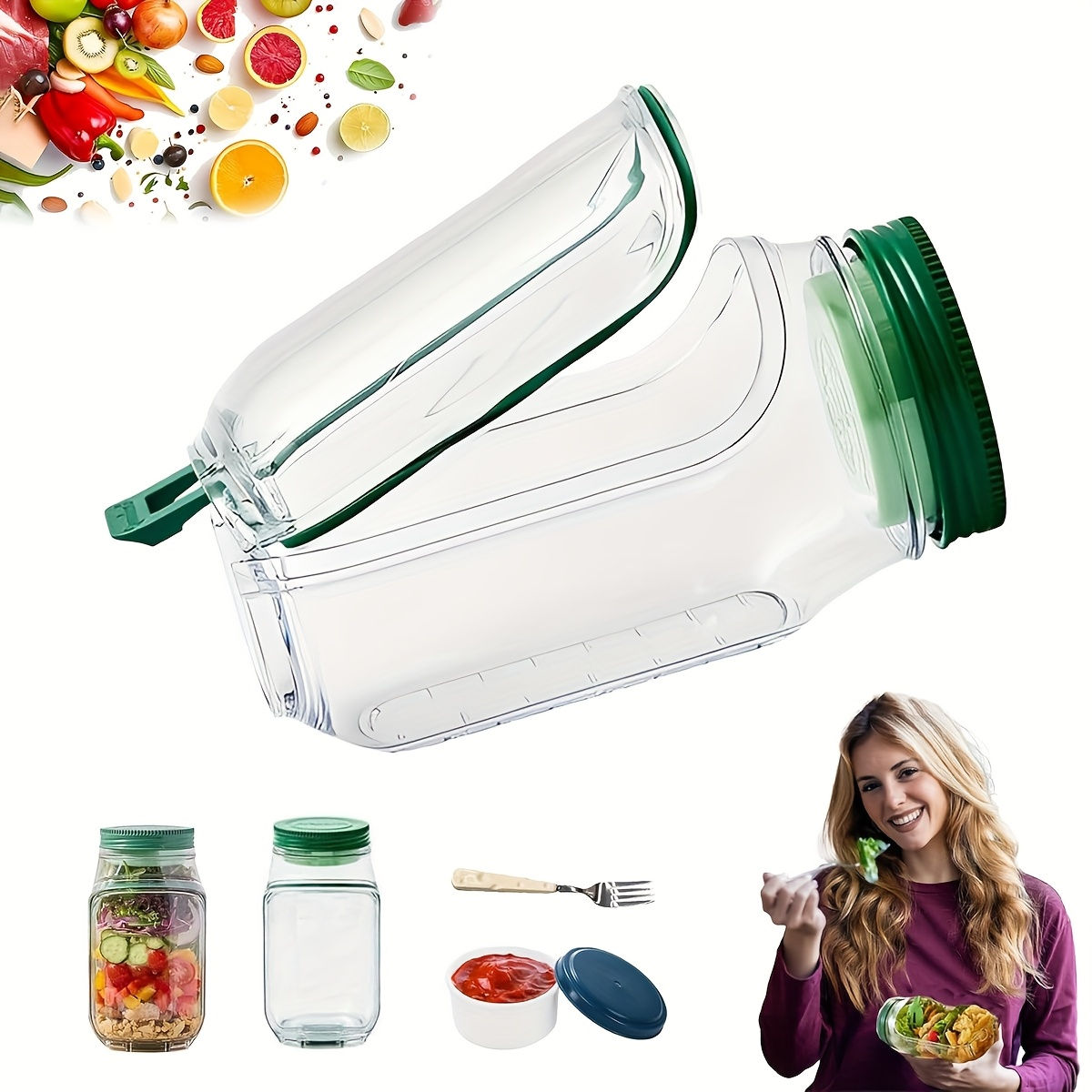 Fresh Salad Container – Leak-Proof & Portable