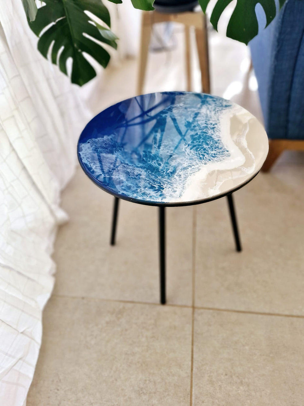 תמונה ממוזערת: שולחן קפה מעוצב - לגונה כחולה