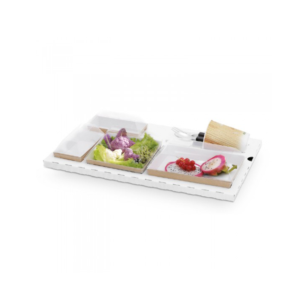 Base kraft pour assiettes Cubik