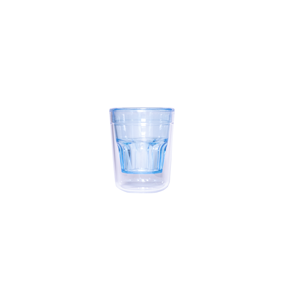Tasse à café double wall 7cl Bleu