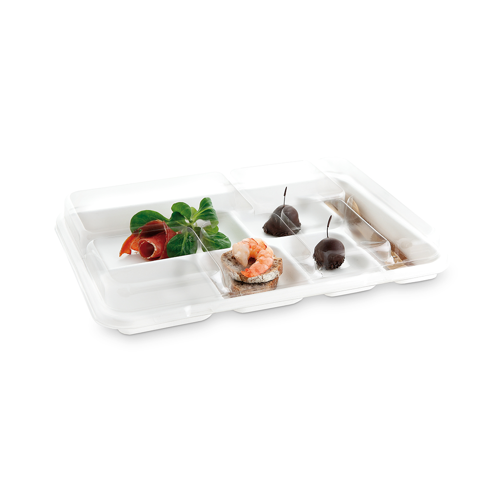 Plateaux repas Fibra Snack 6 tray