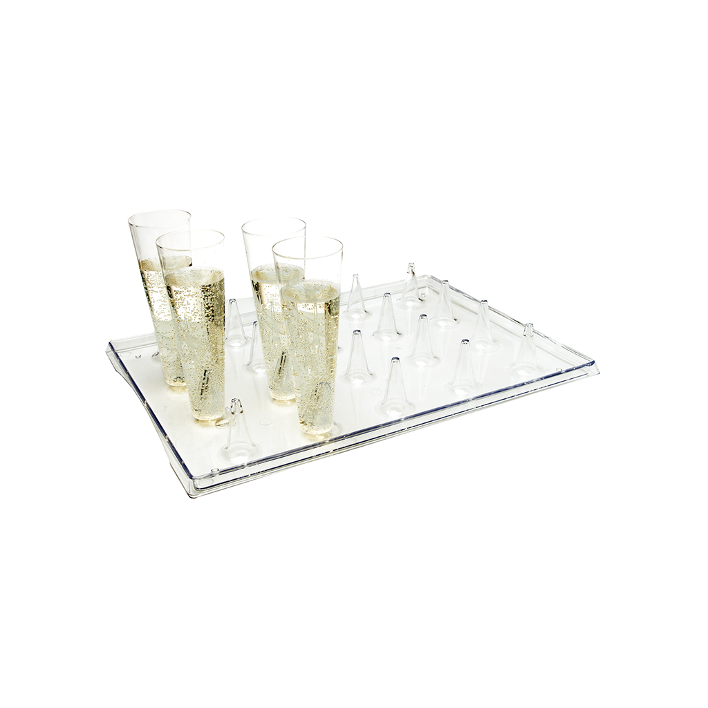Plateau Atlas Crystal pour flûtes