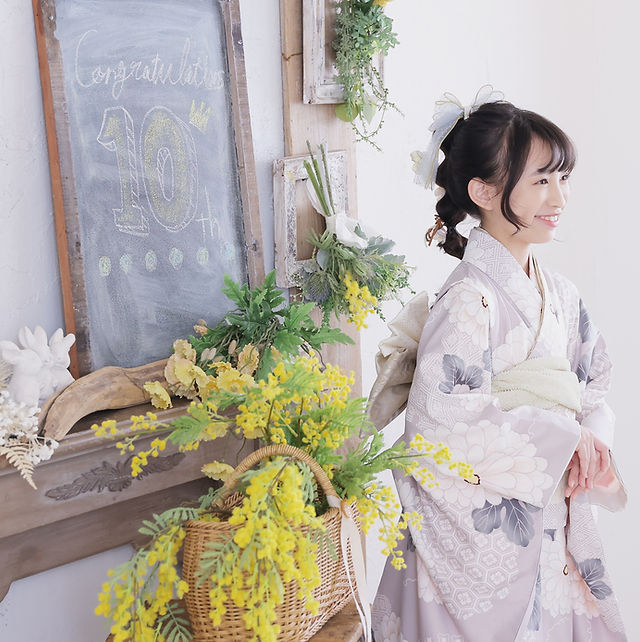 ハーフ成人式／10歳に着物とドレスを撮影しましょう | nicori-photo