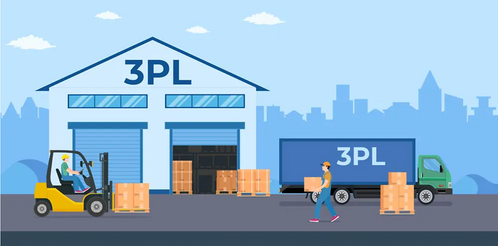 Illustration representing third-party logistics
