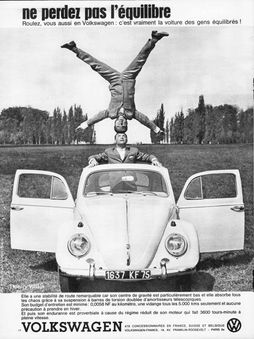 Publicité volkswagen Cox
