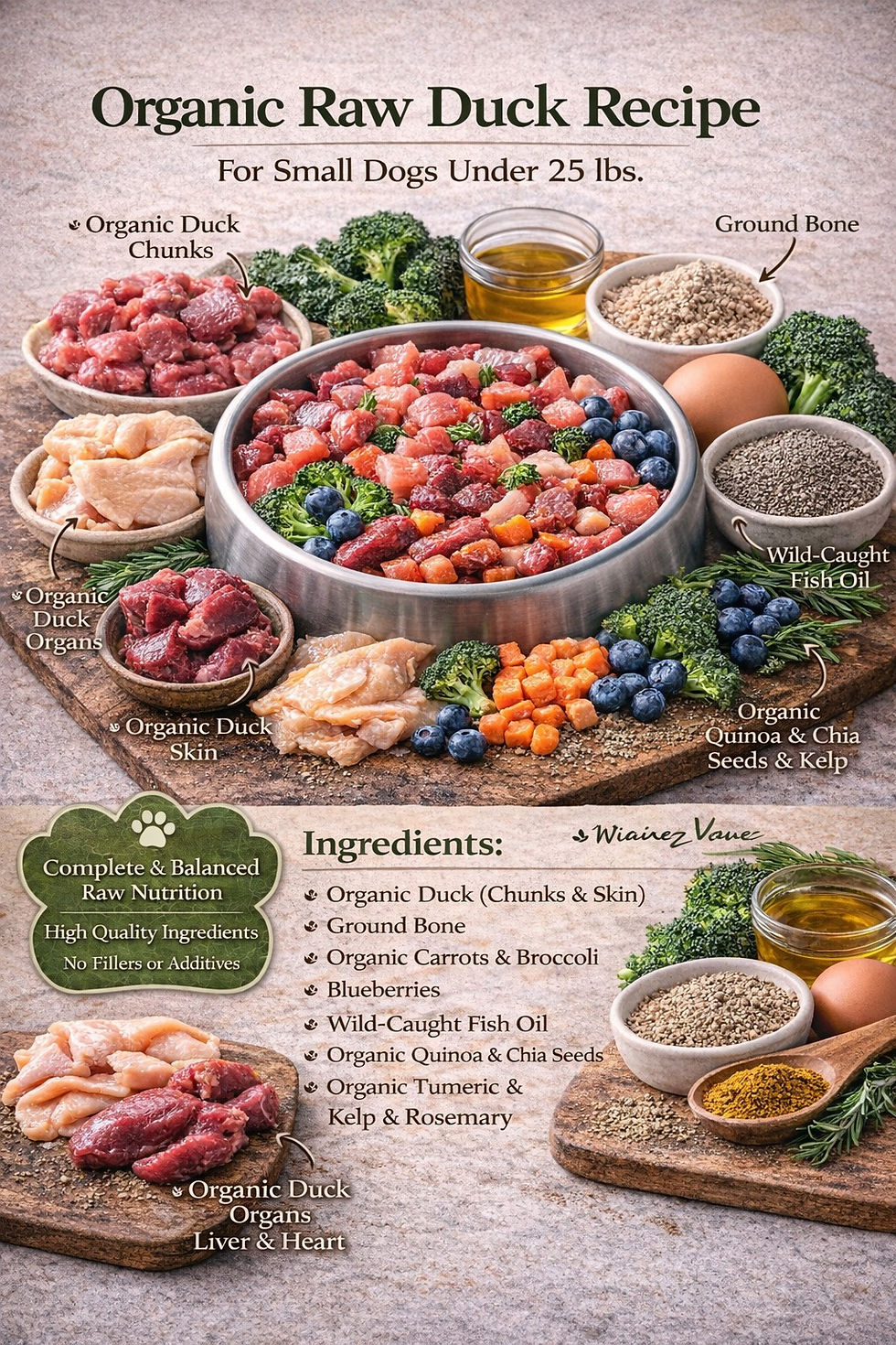 Thumbnail: Organic Raw Dog Food - Week Supply - Small Dog