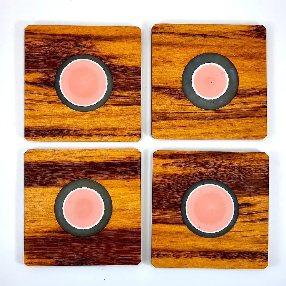 Thumbnail: Golf Ball Coasters (Set of 4) - Tigerwood