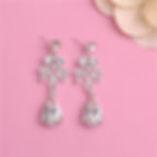 Thumbnail: Beautiful Bride Necklace and Earring Set with Crown