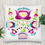 Thumbnail: Basic Pillow with "Tree of Life" print, Pink