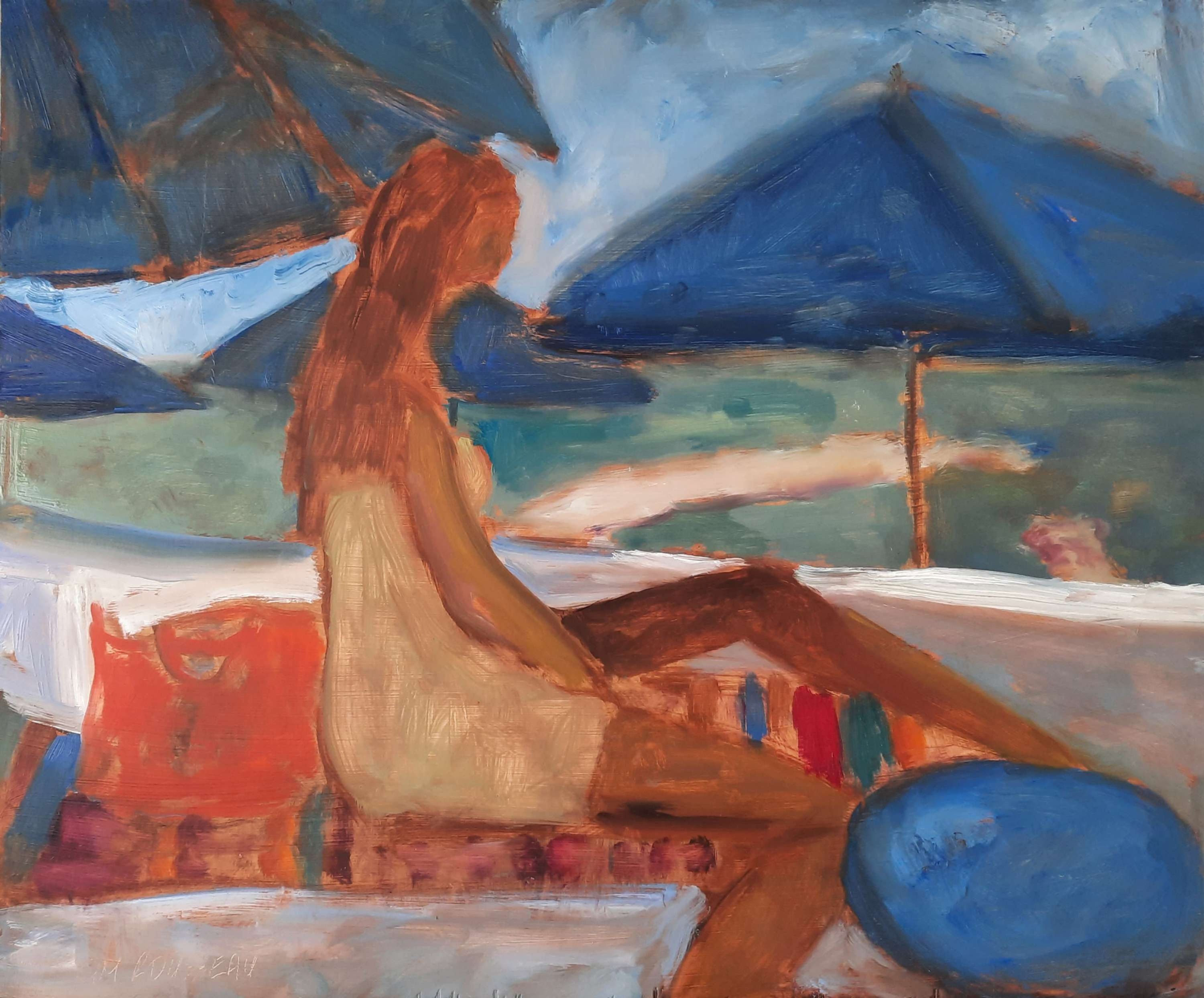 Original oil painting on wood