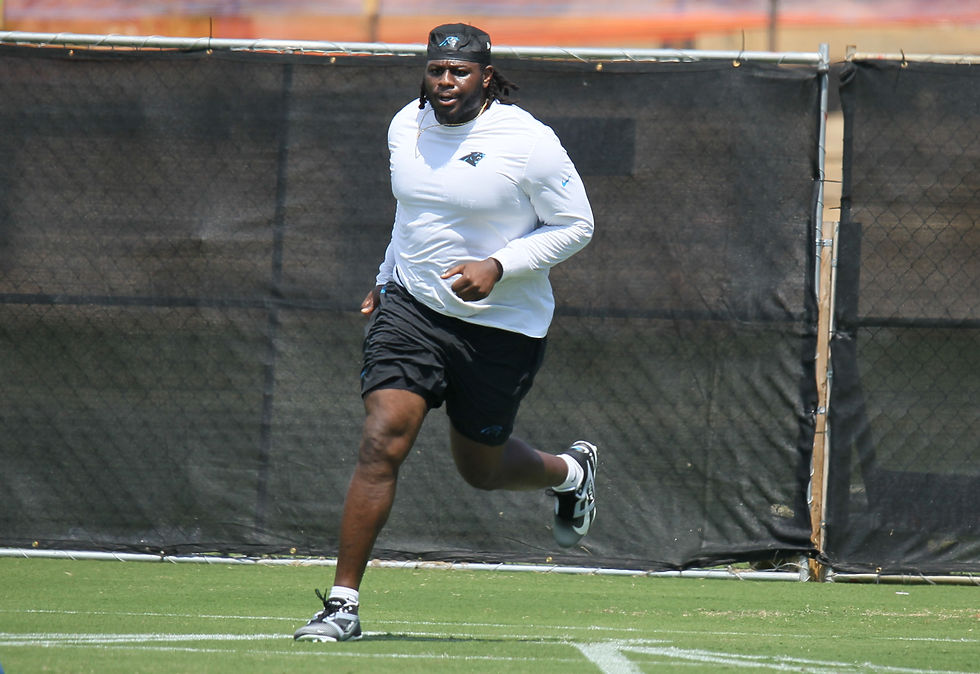 Ikem Ekwonu during Week 1 practice session 2025
Photo: Kevin Tolbert, ADSN
