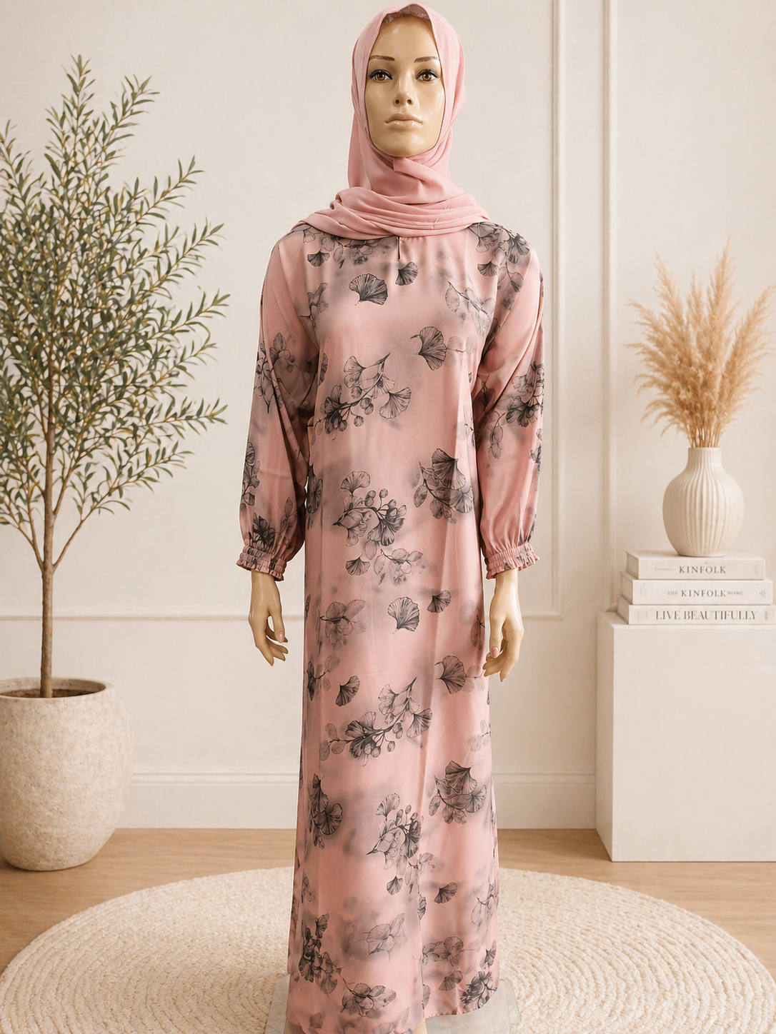 Lavender Bloom Abaya