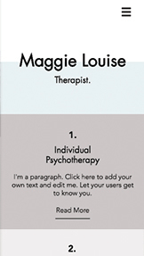 Zdraví website templates – Terapeutické služby