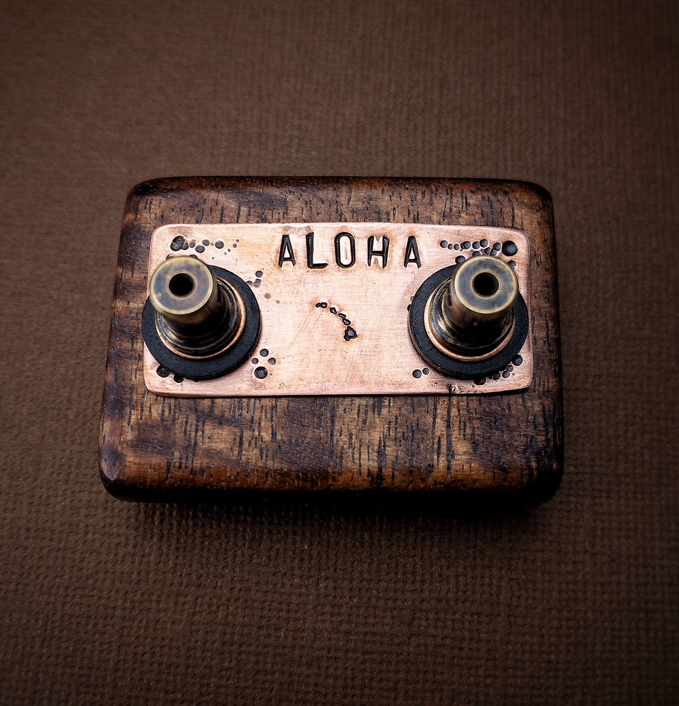 Miniatura: Magnetic Clip Cord Holder (Koa/Copper #2)