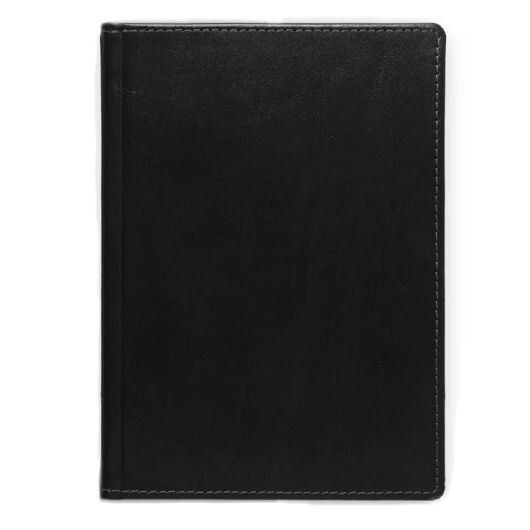 Прев'ю: Щоденник А5 2026 Кортіна (натуральна шкіра), датований, білий блок