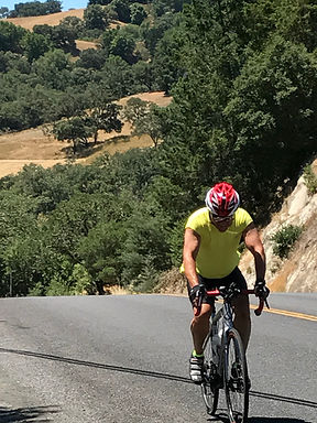 Little Hammer finishing second climb on