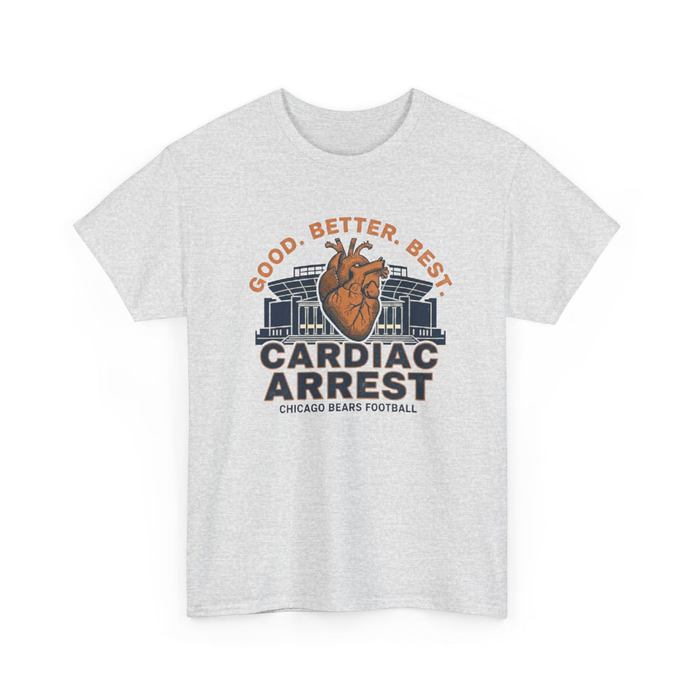 Thumbnail: Cardiac Arrest Football Tee 3.0 – “Good, Better, Best”