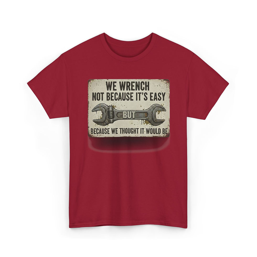 Thumbnail: "We Wrench Not Because It's Easy" T Shirt | Vintage Wrench Tee