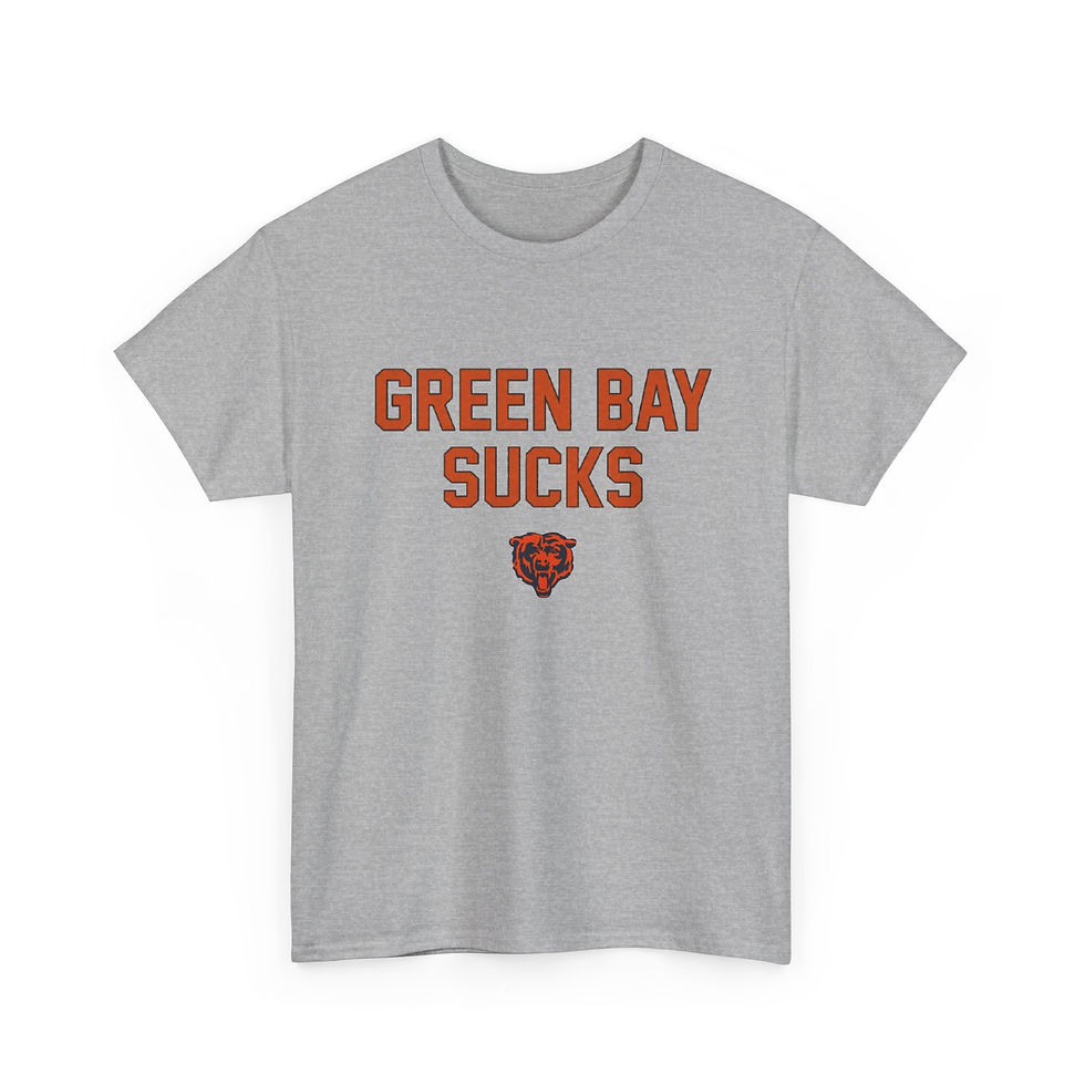 Thumbnail: Green Bay Sucks T-Shirt with Bear Head