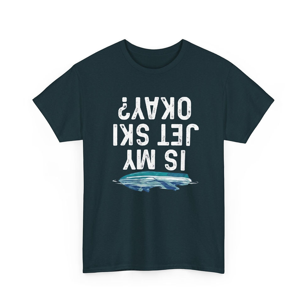 Thumbnail: T-Shirt — “Is My Jet Ski Okay?” Graphic Tee (Upside-Down Jet Ski Design)