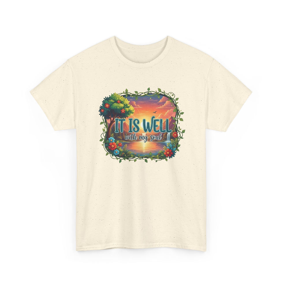 Thumbnail: It Is Well Sunrise Graphic Tee | Inspirational Beach Sunset T-Shirt