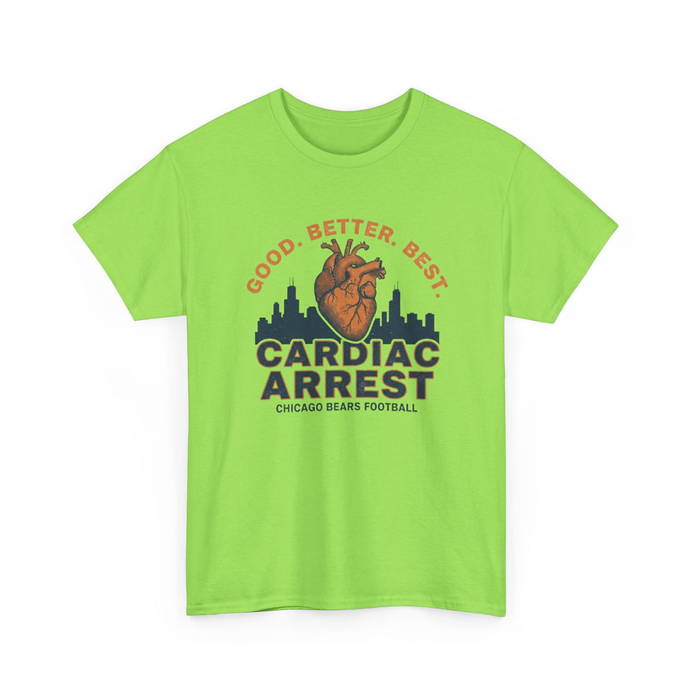Thumbnail: Cardiac Arrest Football Tee 2.0 — "Good, Better, Best"