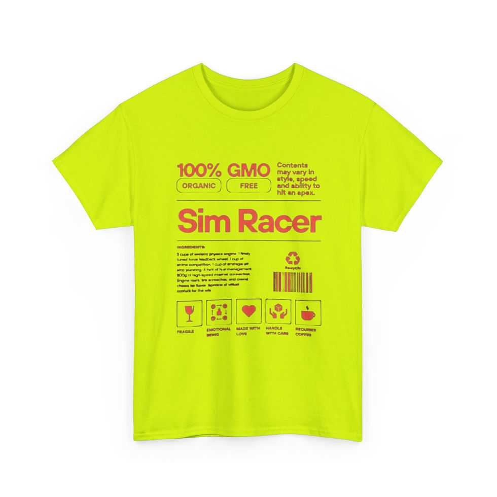 Thumbnail: Sim Racer T‑Shirt — 100% GMO Free Racing Gamer Tee