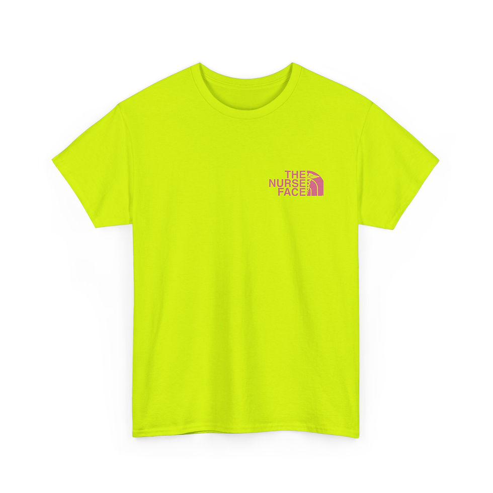 Thumbnail: Nurse Face Tee - Pink "The Nurse Face" Graphic Shirt for Nurses