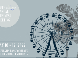CALBO 60th Annual Business Meeting May 8-12, 2022 | The Westin Rancho Mirage Golf Resort & Spa | Rancho Mirage, CA