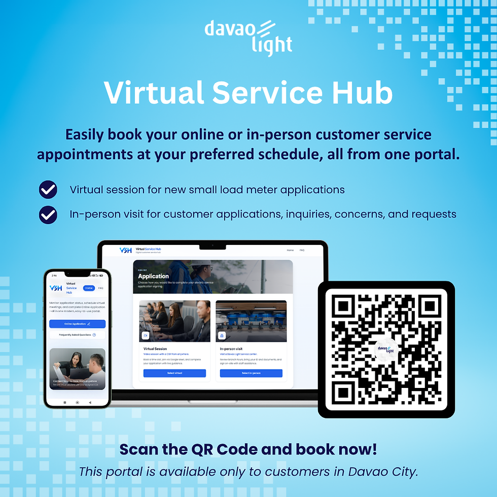 Davao Light’s Virtual Service Hub