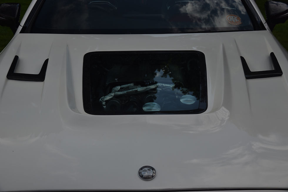 C63 AMG With View Into Bonnet