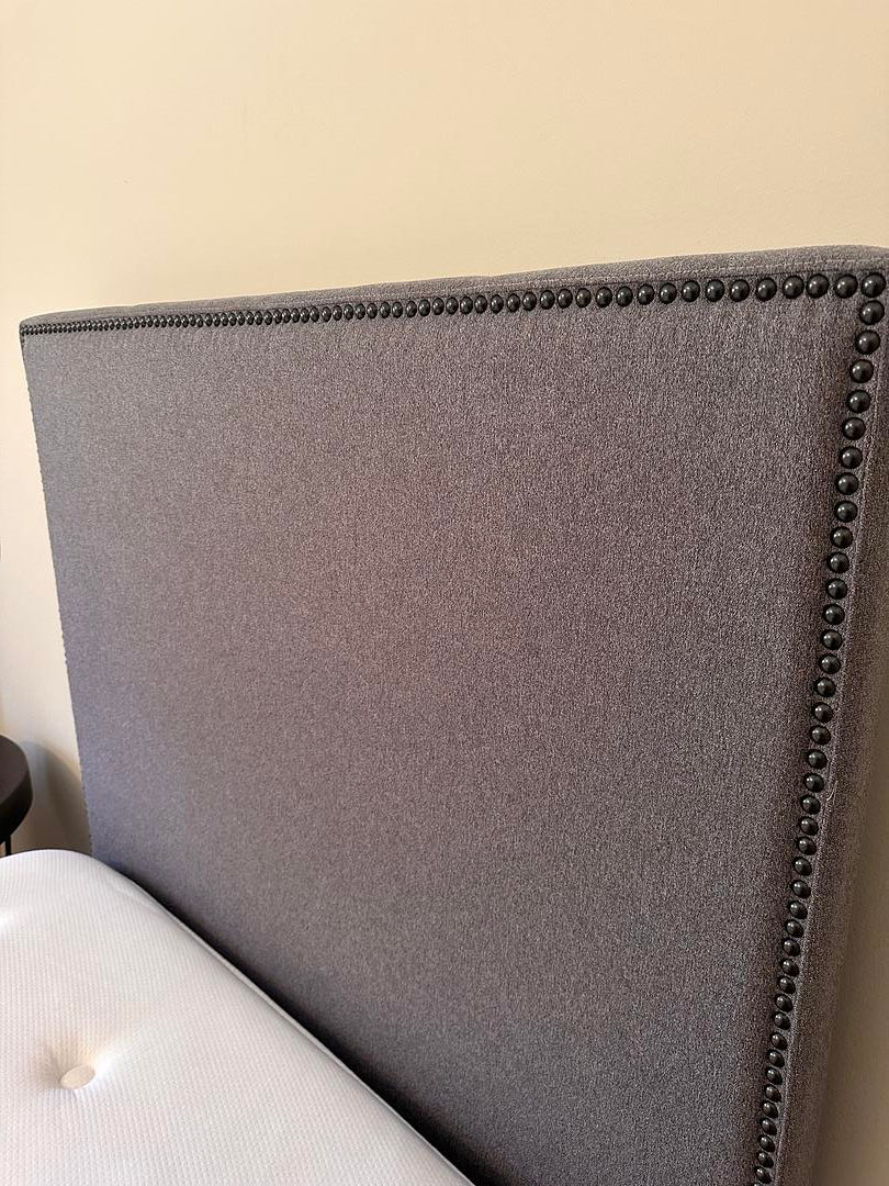 Thumbnail: West Elm Nailhead Upholstered Twin Wall Mounted Headboard
