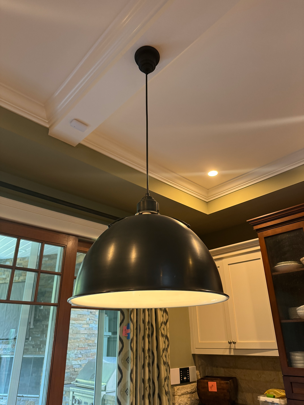 Thumbnail: Large Visual Comfort  Eugene Pendant In Bronze