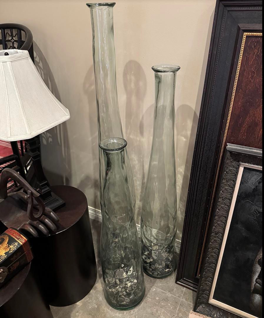 Thumbnail: Recycled Glass Floor Vases