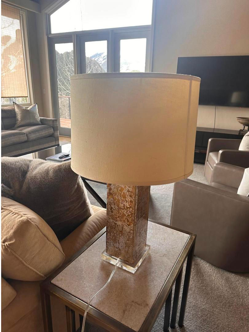 Thumbnail: Julien Chichester Distressed Foil Glass Table Lamp