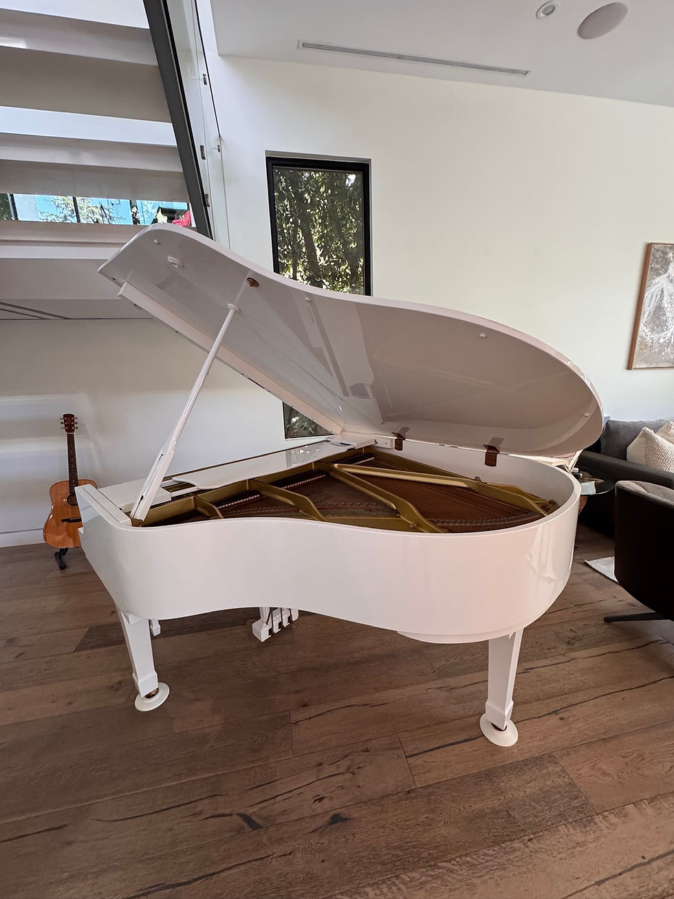 Thumbnail: Yamaha GC1 Baby Grand Piano in Polished White