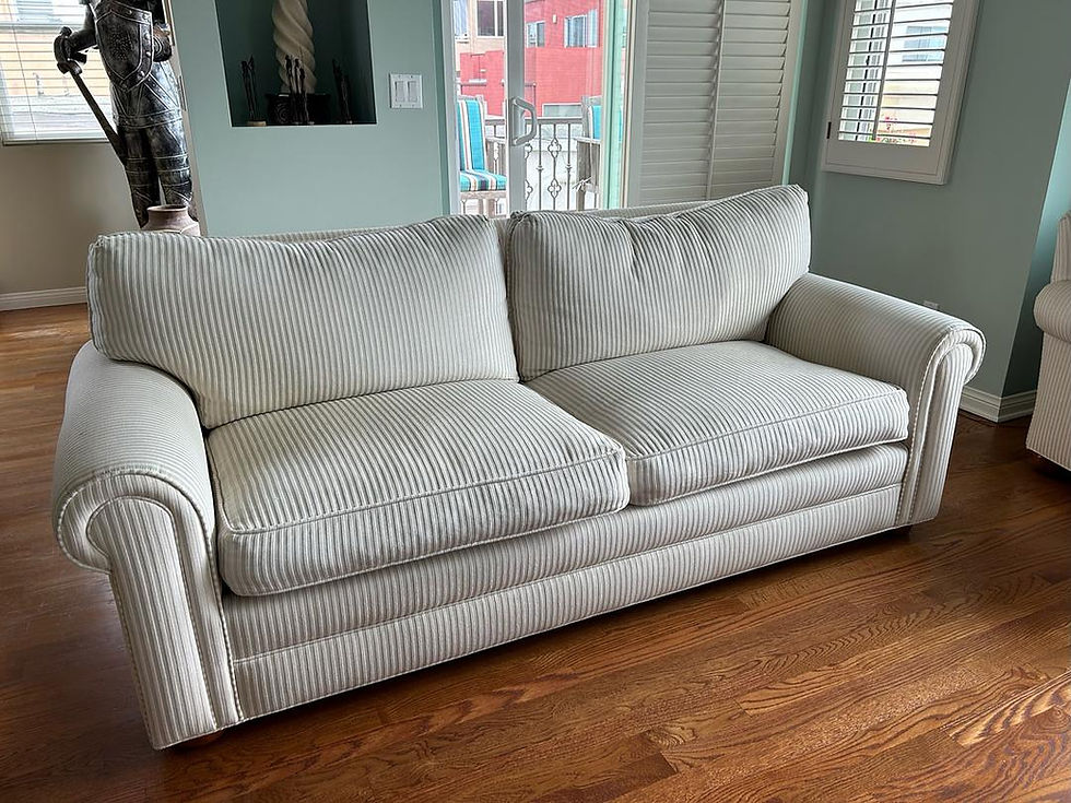Thumbnail: Transitional Roll Arm 7'0 Sofa Ivory