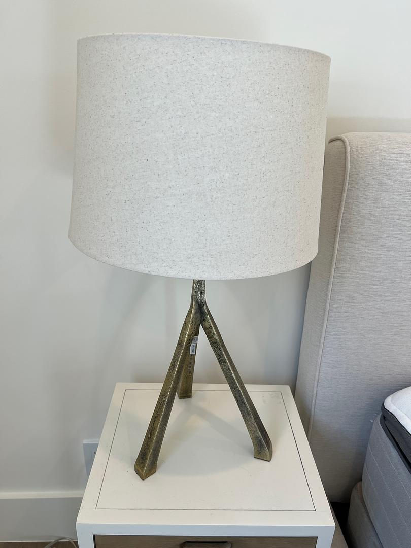 Thumbnail: Pottery Barn Easton Forged Iron Tripod Table Lamp