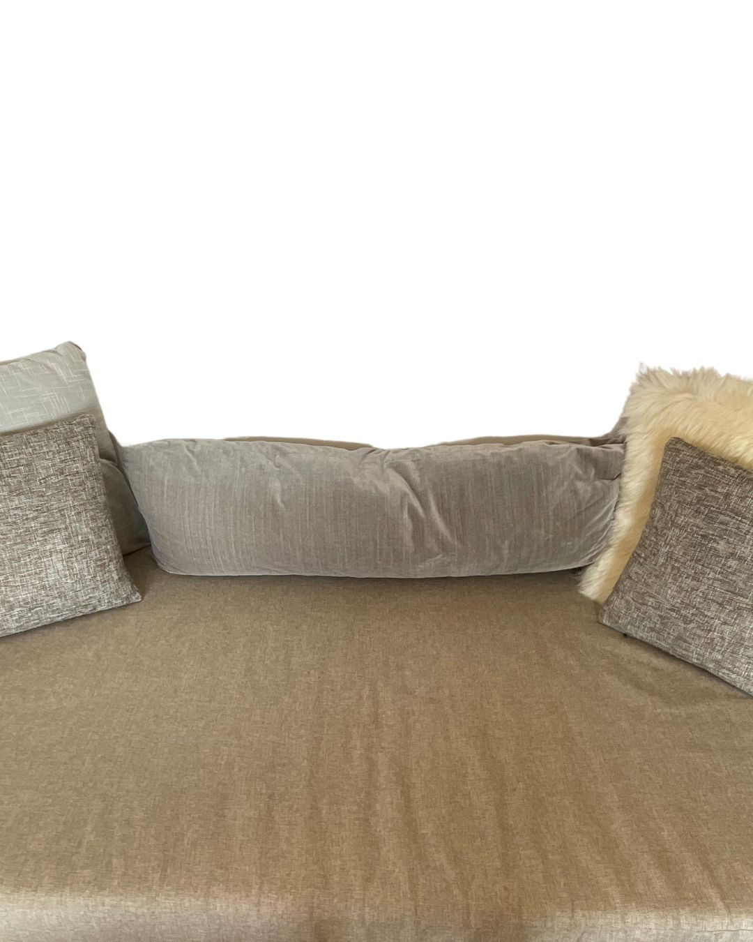 Restoration Hardware Gray Velvet Lumbar Pillow