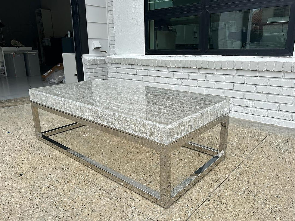 Thumbnail: Bernhardt Interiors Arctic 55" Cocktail Table