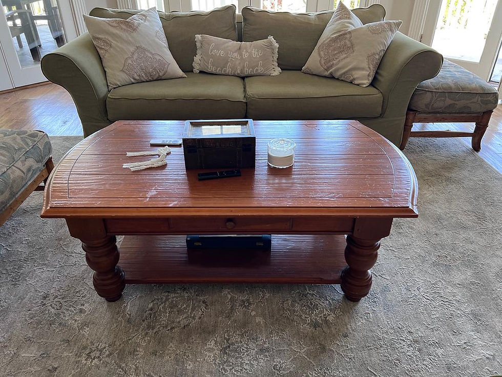 Thumbnail: Rustic Farmhouse Plank Coffee Table