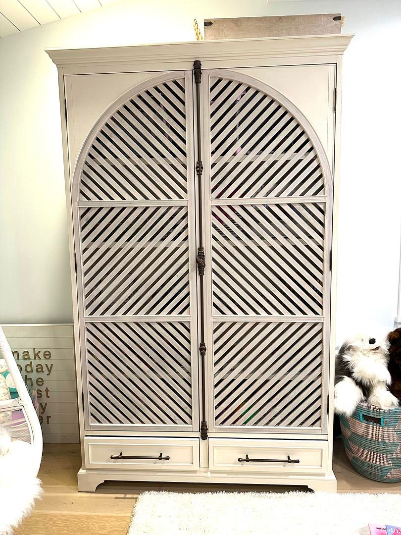 Thumbnail: Poppins Large Ivory Bookcase By Furniture Classics
