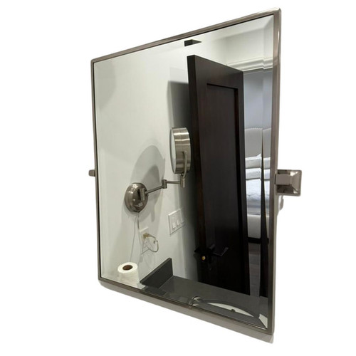 Restoration Hardware Dillon Classic Pivot Mirror Satin Nickel MyGo2Girl