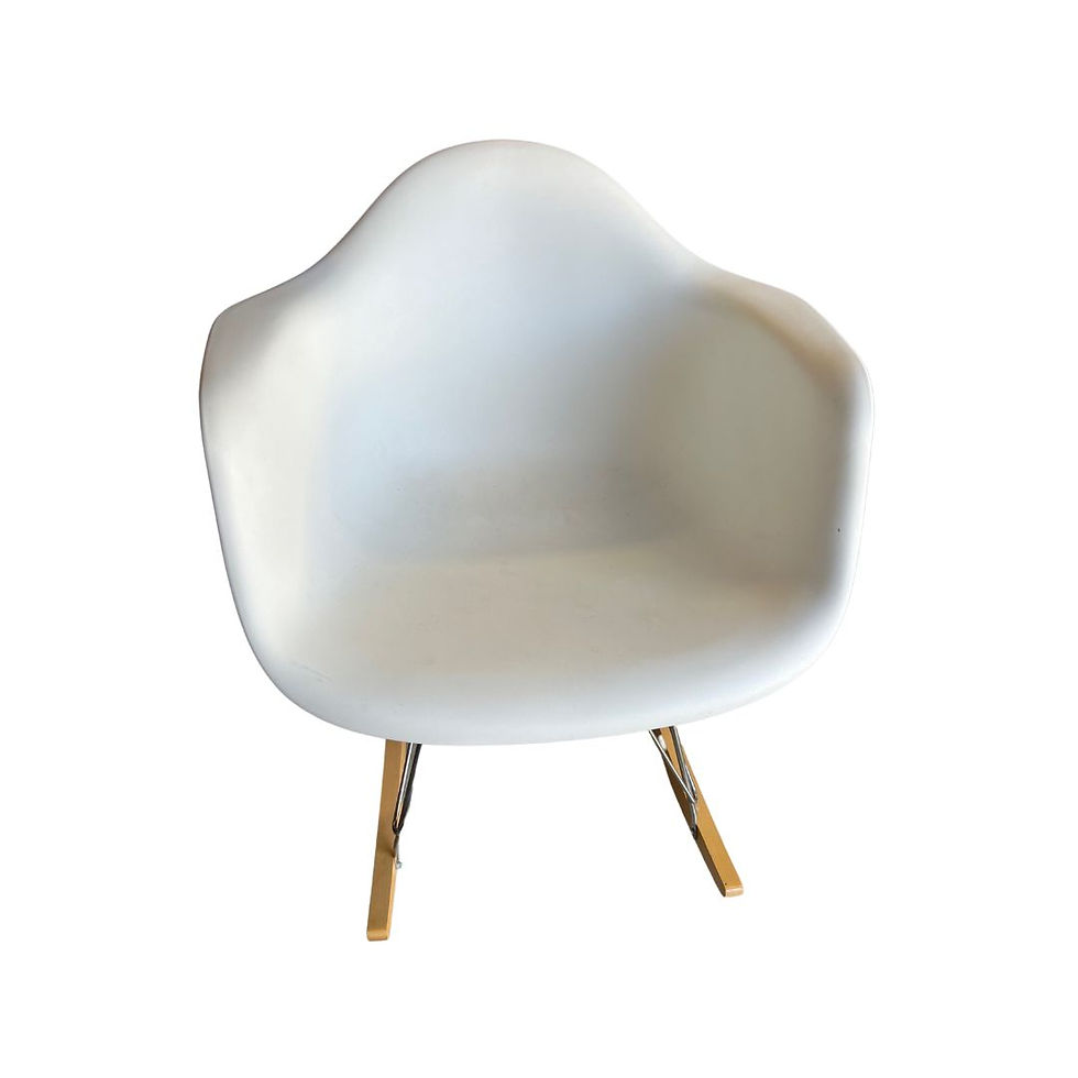 Eames Molded Plastic Armchair With Rocker Base