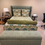 Thumbnail: Custom Upholstered Queen Storage Bench In Sage Green