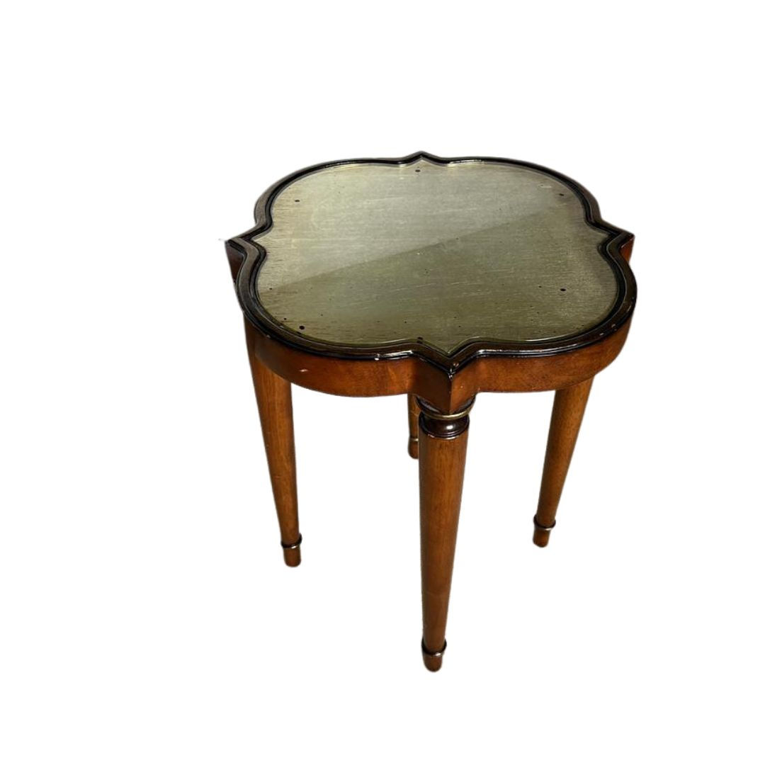 Small French Provencial Gold Foil Side Table